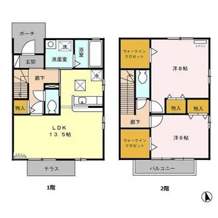 ウィルコート厚木【2階】の間取り