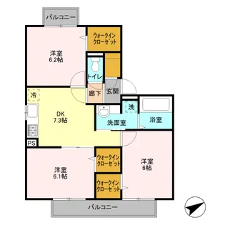 なでしこ【2階】の間取り