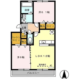サンライズガーデン【3階】の間取り