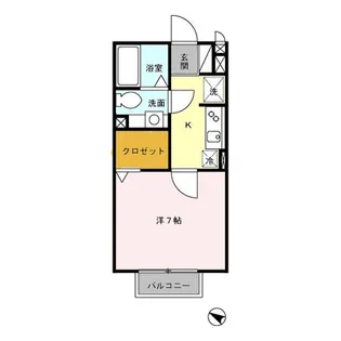 メゾン エスポアール【2階】の間取り