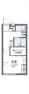 レオパレスグローリア【2階】の間取り