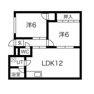プリンセス高屋【4階】の間取り