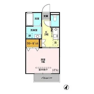 イーストハウス【2階】の間取り
