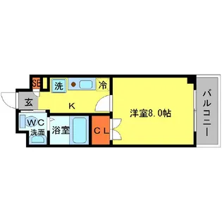 シプレス【5階】の間取り