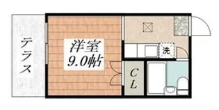 メゾンドパイン【1階】の間取り