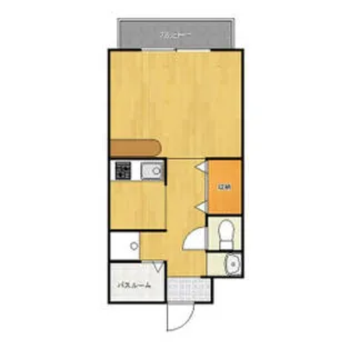 ニューウイングHASEBE・B【105号室】の間取り