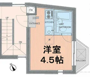 フラット14【4階】の間取り