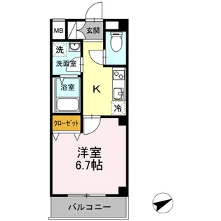 SUN RESIDENCE【1階】の間取り