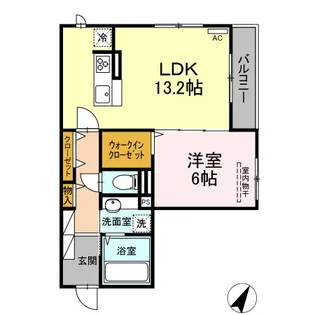 プランハイライズ 居住用【2階】の間取り