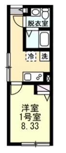 ベイルーム南吉田町【2階】の間取り
