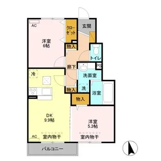 ガーデンハイツ【1階】の間取り