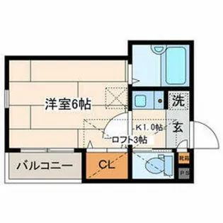 スカイヴィラ東白楽【2階】の間取り