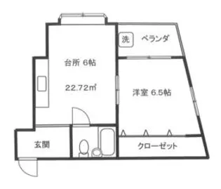 バーバーアダチ【2階】の間取り