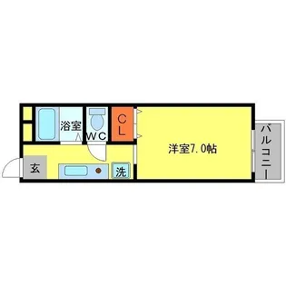 ヴィラプレフェールⅡB棟【2階】の間取り