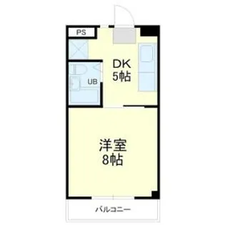 ハイツYAHAZU【202号室】の間取り