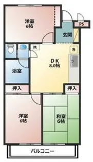 アクロシティーB棟【203号室】の間取り