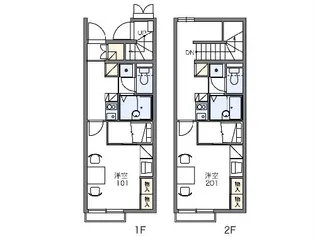 レオパレスエレガンス サトウⅠ【109号室】の間取り