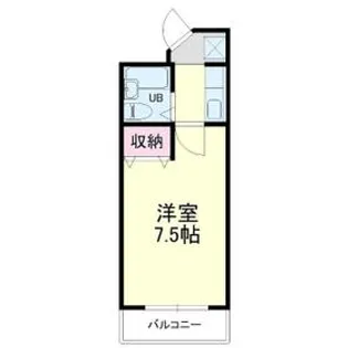 フォーラム和地山【308号室】の間取り