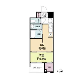 WORVE大阪本町【3階】の間取り