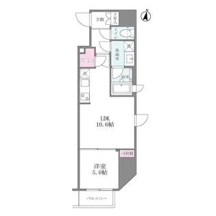 シーズンフラッツ梅田北【10階】の間取り
