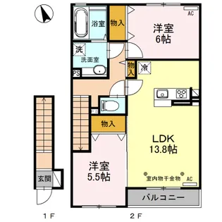 YAHATA HOUSE TAKE【2階】の間取り