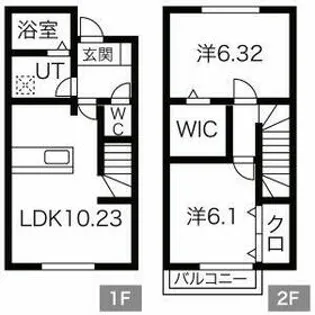 ソレイユコート【0階】の間取り