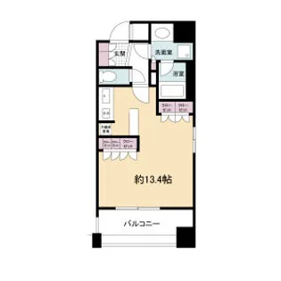 アパートメンツ江坂【10階】の間取り