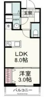 セントマルタ稲川【205号室】の間取り