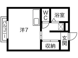 レジデンス戸祭Ⅰ【101号室】の間取り