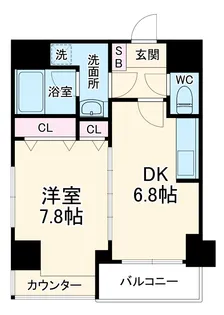 アール・ケープラザ横浜Ⅴ【201号室】の間取り