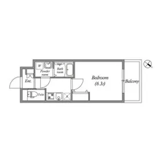 ウインズコート城北パーク【0402号室】の間取り