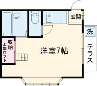 レインボーハイツ【1階】の間取り