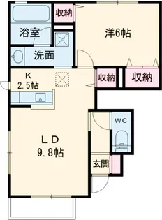 ソレイユⅡ【1階】の間取り