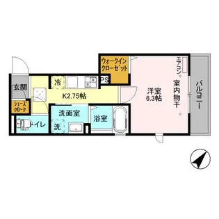 DiaResto【1階】の間取り