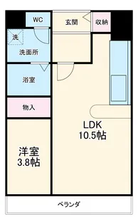 フォルクランド那古野【203号室】の間取り
