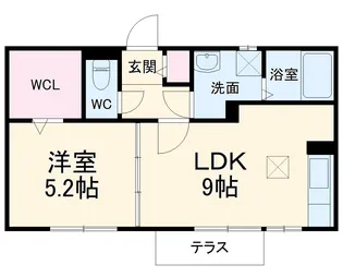 カーサベルデ【1階】の間取り