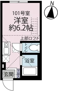 シンセイレジデンス長津田【1階】の間取り