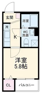 A−FLAT【301号室】の間取り