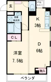 エルハイツ川田【406号室】の間取り