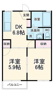 レジデンス・ハラⅡ【2階】の間取り