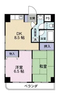メゾンシンドー【6階】の間取り