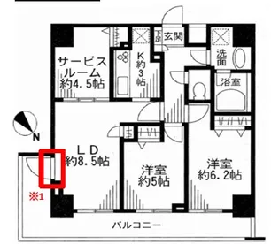 ドゥーエ東十条【14階】の間取り