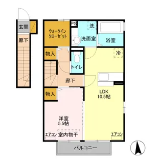 シルフィード A【2階】の間取り
