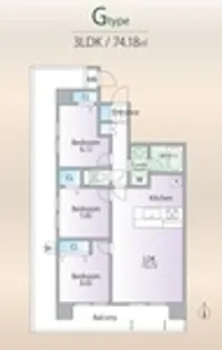 ロイヤルパークス新田【6階】の間取り