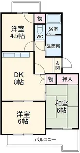 ピアコート桜林【103号室】の間取り