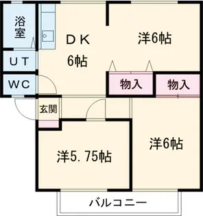 サンビレッジ青山二番館【1階】の間取り