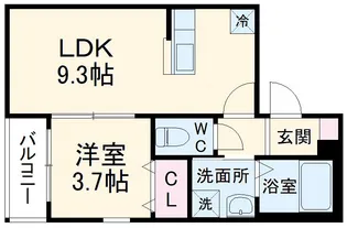 T.A呼続3丁目Ⅱ【B103号室】の間取り