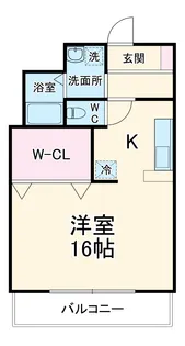 ヴィーブル住吉【4階】の間取り