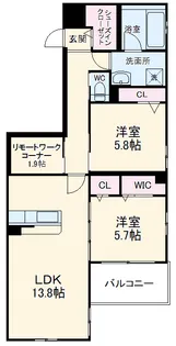 パルコ テラッツァ【3階】の間取り