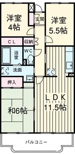 クレストM2【3階】の間取り